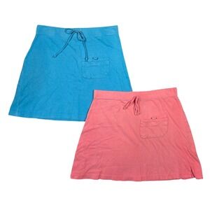 Vintage Metropolitan Womens Cotton Y2k Mini Skirt Set Blue Pink Medium Bratz